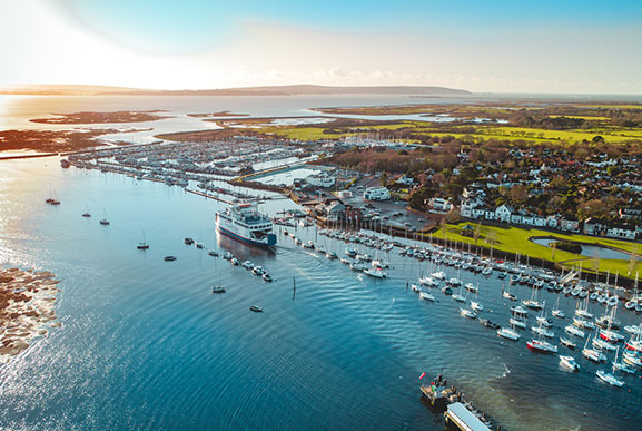 Wightlink ferry leaving Lymington port