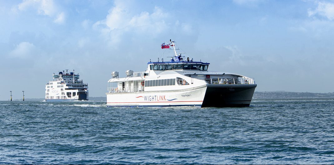 FastCat and St Clare in Solent