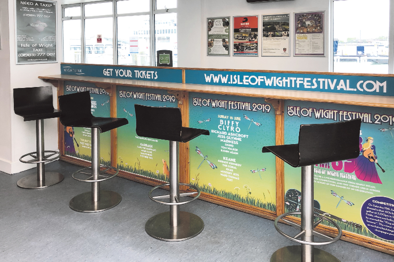 Wightlink estate advertising space