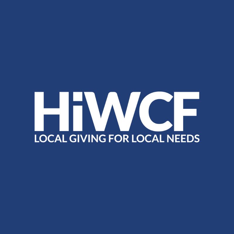 HIWCF Logo on a dark blue background.